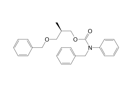 Carbamic acid, phenyl(phenylmethyl)-, 2-methyl-3-(phenylmethoxy)propyl ester, (R)-