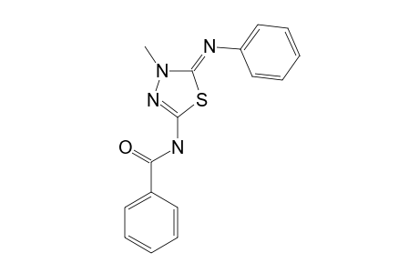 5-BENZOYLAMINO-3-METHYL-2-PHENYL-1,3,4-THIADIAZOLINE