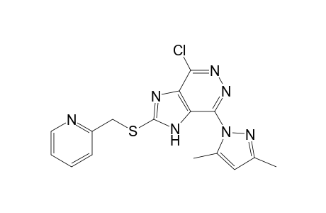 4-Chloranyl-7-(3,5-dimethylpyrazol-1-yl)-2-(pyridin-2-ylmethylsulfanyl)-1H-imidazo[4,5-d]pyridazine