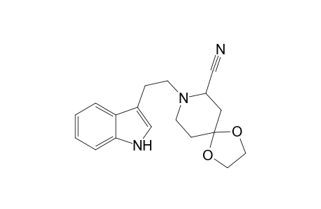 8-[2-(1H-indol-3-yl)ethyl]-1,4-dioxa-8-azaspiro[4.5]decane-7-carbonitrile