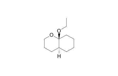 2H-1-Benzopyran, 8a-ethoxyoctahydro-, trans-