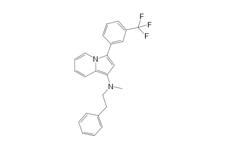 N-Methyl-N-phenethyl-3-[3-(trifluoromethyl)phenyl]indolizin-1-amine