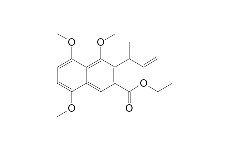 Ethyl 4,5,8-trimethoxy-3-(1-methylprop-2-enyl)-2-naphthoate