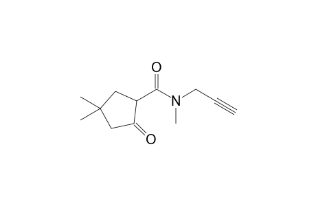 2-keto-N,4,4-trimethyl-N-propargyl-cyclopentanecarboxamide