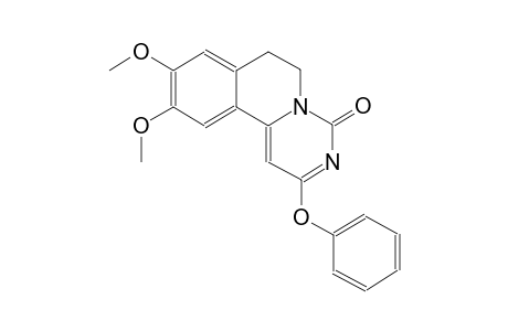 9,10-dimethoxy-2-phenoxy-6,7-dihydro-4H-pyrimido[6,1-a]isoquinolin-4-one