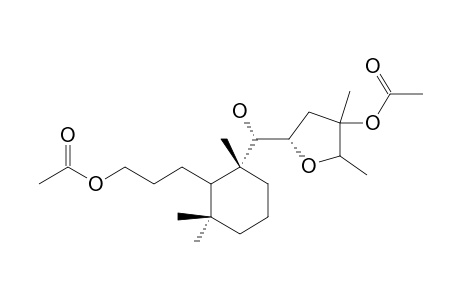 (9R,11S,14RS)-8,13-diacetoxy-11,14-epoxy-17-nor-8,9-secolabdan-9-ol