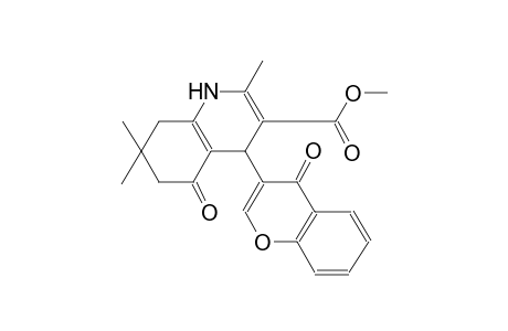 3-quinolinecarboxylic acid, 1,4,5,6,7,8-hexahydro-2,7,7-trimethyl-5-oxo-4-(4-oxo-4H-1-benzopyran-3-yl)-, methyl ester