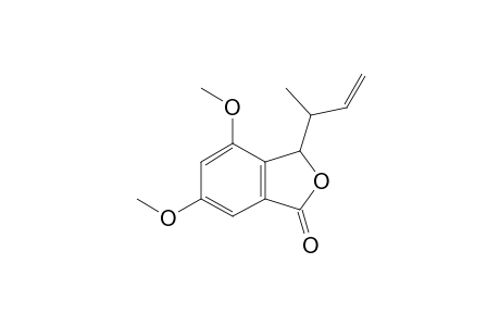 3-but-3-en-2-yl-4,6-dimethoxy-3H-2-benzofuran-1-one