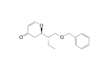 (2R*,1'S*)-2-(1'-((Benzyloxy)methyl)propyl)-2,3-dihydro-4H-pyran-4-one