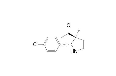 Ethanone, 1-[2-(4-chlorophenyl)-3-methyl-3-pyrrolidinyl]-, cis-