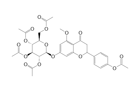 PUDDUMIN-A-ACETATE;7-O-(BETA-D-GLUCOPYRANOSYL)-5-O-METHYL-NARINGENIN-ACETATE