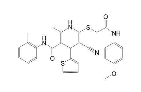 3-pyridinecarboxamide, 5-cyano-1,4-dihydro-6-[[2-[(4-methoxyphenyl)amino]-2-oxoethyl]thio]-2-methyl-N-(2-methylphenyl)-4-(2-thienyl)-
