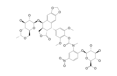 [4-NITROPHENYL-2-[(ETOPOSIDE-4'-O-CARBONYL)-METHYLAMINO]-BETA-D-GLUCOPYRANOSID]-URONIC-ACID