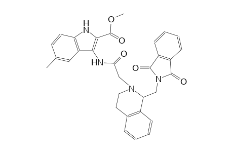 methyl 3-{[(1-[(1,3-dioxo-1,3-dihydro-2H-isoindol-2-yl)methyl]-3,4-dihydro-2(1H)-isoquinolinyl)acetyl]amino}-5-methyl-1H-indole-2-carboxylate