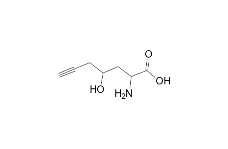 6-Heptynoic acid, 2-amino-4-hydroxy-