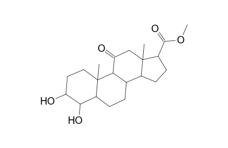 Androstane-17-carboxylic acid, 3,4-dihydroxy-11-oxo-, methyl ester, (3.beta.,4.beta.,5.alpha.,17.beta.)-