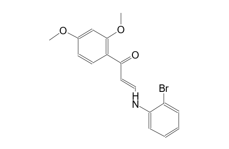 (2E)-3-(2-bromoanilino)-1-(2,4-dimethoxyphenyl)-2-propen-1-one