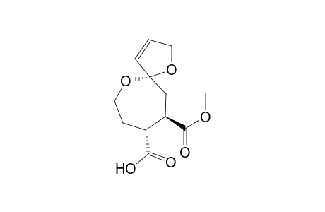 6,11-Dioxaspiro[4.6]undec-8-ene-2,3-dicarboxylic acid, monomethyl ester, (2R-cis)-
