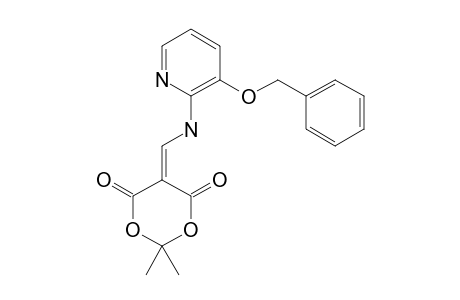 ISOPROPYLIDENE-N-(3-BENZYLOXY-2-PYRIDYL)-AMINOMETHYLENEMALONATE