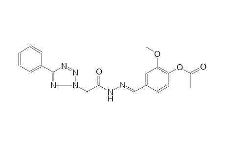 2H-tetrazole-2-acetic acid, 5-phenyl-, 2-[(E)-[4-(acetyloxy)-3-methoxyphenyl]methylidene]hydrazide