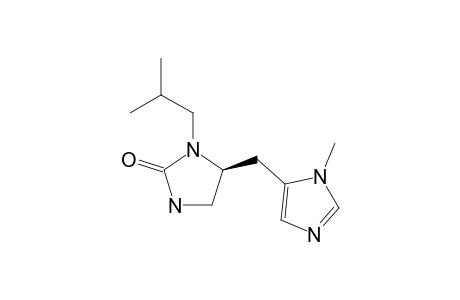 (S)-3-ISOBUTYL-4-(1'-METHYL-5'-IMIDAZOLYL)-2-IMIDAZOLIDINONE