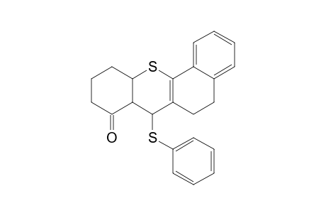 5,6,7,7a,9,10,11,11a-Octahydro-7-phenylthio-8H-12-thiabenz[a]anthracen-8-one