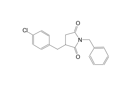 2,5-pyrrolidinedione, 3-[(4-chlorophenyl)methyl]-1-(phenylmethyl)-