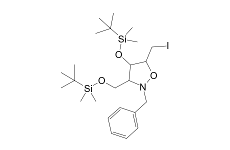 2-Benzyl-4-[(t-butyldimethylsilyl)oxy]-3-[(t-butyldimethylsilyl)oxymethyl]-5-(iodomethyl)isoxazolidine
