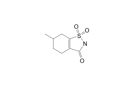 4,5,6,7-TETRAHYDRO-6-METHYL-1,2-BENZOTHIAZOL-3(2H)-ON-1,1-DIOXIDE