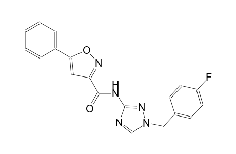 N-[1-(4-fluorobenzyl)-1H-1,2,4-triazol-3-yl]-5-phenyl-3-isoxazolecarboxamide