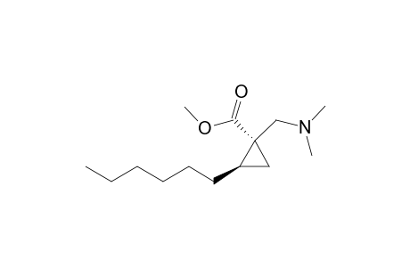 1-(Dimethylaminomethyl)-r-1-methoxycarbonyl-t-2-hexylcyclopropane