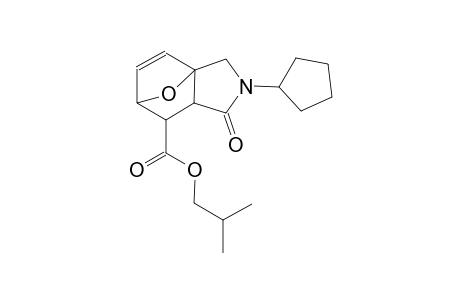isobutyl 3-cyclopentyl-4-oxo-10-oxa-3-azatricyclo[5.2.1.0~1,5~]dec-8-ene-6-carboxylate