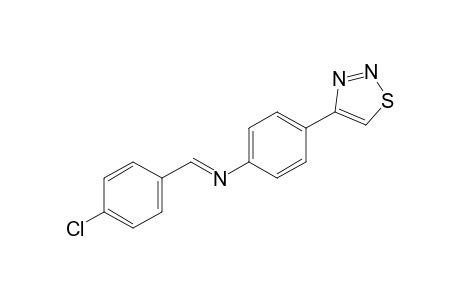 4-[p-[(p-chlorobenzylidene)amino]phenyl}-1,2,3-thiadiazole