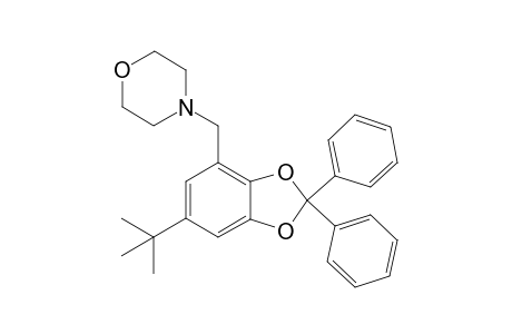 5-tButyl-1,2-[(diphenylmethylene)dioxy]-3-(N-morpholinomethyl)benzene