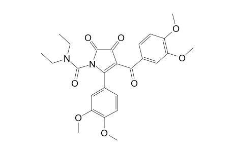 1-(N,N-DIETHYLCARBAMYL)-4-(3,4-DIMETHOXYBENZOYL)-5-(3,4-DIMETHOXYPHENYL)-1H-PYRROLE-2,3-DIONE