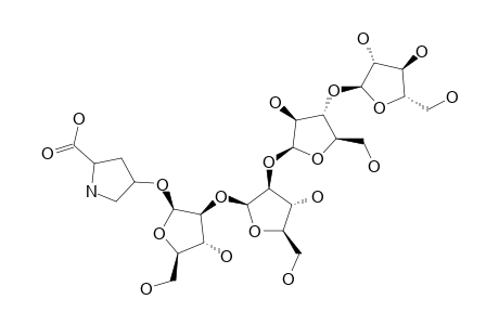 HA(4);ALPHA-L-ARABINOFURANOSYL-(1->3)-BETA-L-ARABINOFURANOSYL-(1->2)-BETA-L-ARABINONOFURANOSYL-(1->2)-BETA-L-ARABINOFURANOSYL-(1->4)-HYDROXYPROLINE