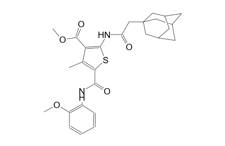 methyl 2-[(1-adamantylacetyl)amino]-5-[(2-methoxyanilino)carbonyl]-4-methyl-3-thiophenecarboxylate