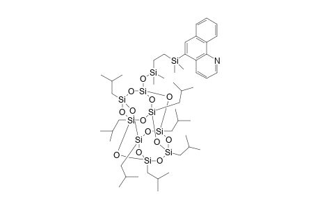 5-{1-ethylenedimethylsiloxy-3,5,7,9,11,13,15-isobutylpentacyclo-[9.5.1.13,9.15,15.17,13]octasiloxane}-benzo[h]quinoline