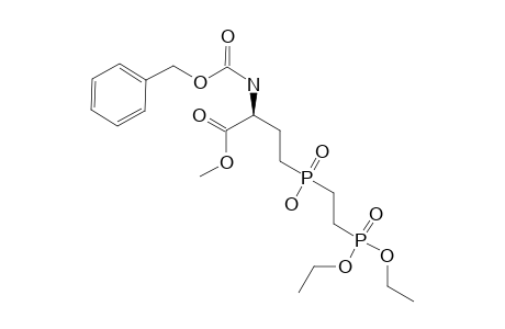 DIETHYL_(3-S)-2-[((3-(N-BENZYLOXYCARBONYL)-AMINO-3-METHOXYCARBONYL)-PROPYL)-(HYDROXY)-PHOSPHINYL]-ETHYLPHOSPHONATE