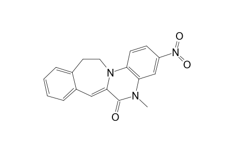 12,13-Dihydro-5-methyl-3-nitro-5H-[3]benzazepino[3,2-a]quinoxalin-6-one