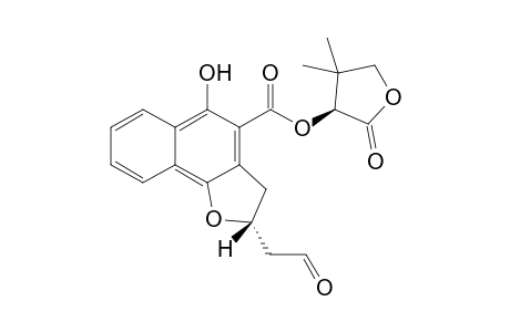 (S)-4",4"-Dimethyl-2''-oxotetrahydrofuran-3''-yl-(R)-5-hydroxy-2-(2'-oxoethyl)-2,3-dihydronaphtho[1,2-b]furan-4-carboxylate