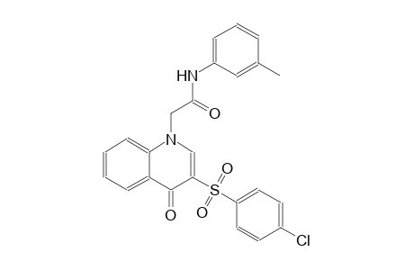 1-quinolineacetamide, 3-[(4-chlorophenyl)sulfonyl]-1,4-dihydro-N-(3-methylphenyl)-4-oxo-