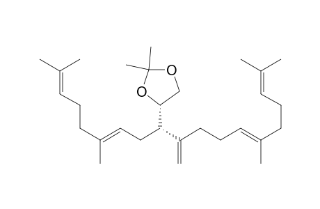 (9S*,6E,13E)-9-[(4S*)-2,2-Dimethyl-1,3-dioxolane-4-yl]-2,6,14,18-tetramethyl-10-methylene-2,6,13,17-nonadecatetraene