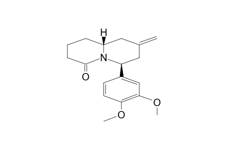 (6S,9aR)-6-(3,4-dimethoxyphenyl)-8-methylene-quinolizidin-4-one