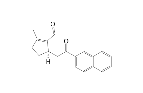 (R)-2-Methyl-5-(2-(naphthalen-2-yl)-2-oxoethyl)cyclopent-1-enecarbaldehyde