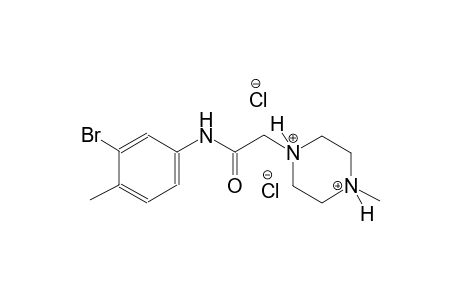 piperazinediium, 1-[2-[(3-bromo-4-methylphenyl)amino]-2-oxoethyl]-4-methyl-, dichloride