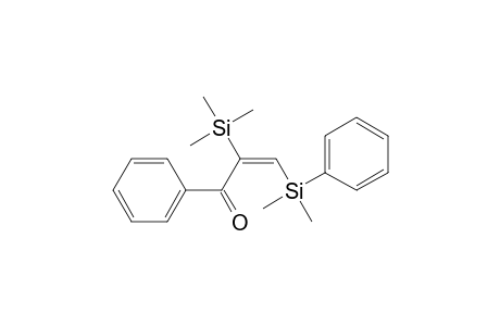 (E)-1-Phenyl-2-trimethylsilyl-3-dimethyl(phenyl)silylprop-2-enone