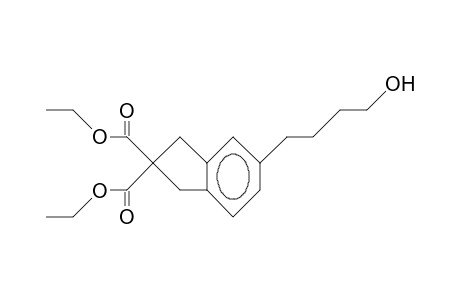 2H-Indene-2,2-dicarboxylic acid, 1,3-dihydro-5-(4-hydroxybutyl)-, diethyl ester