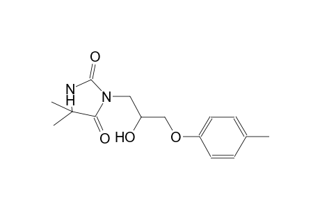 3-[2-hydroxy-3-(4-methylphenoxy)propyl]-5,5-dimethyl-2,4-imidazolidinedione