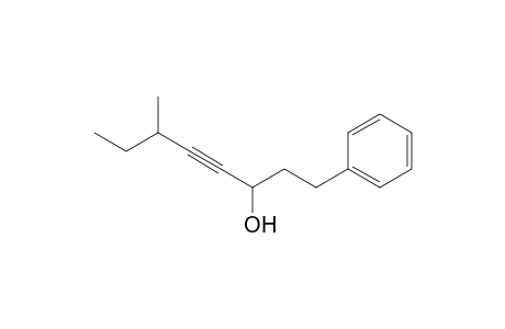 6-Methyl-1-phenyl-4-octyn-3-ol